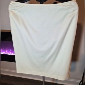 Talbots Ivory Seasonless Wool Blend Pencil Skirt Career Size 14P